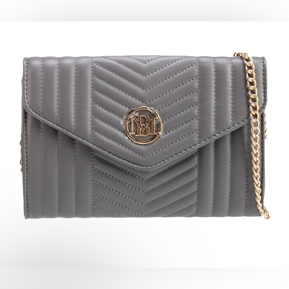 NWT Badgley Mischka Quilted Envelope Crossbody - Picture 2 of 8
